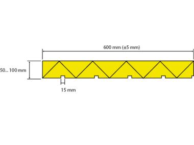 Zdjęcie: Płyta izolacyjnaFL300/80P DRAIN, 585x1235 mm FINNFOAM