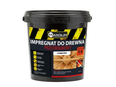 Zdjęcie: Impregnat przeciwogniowy - czterofunkcyjny koncentrat. 1:4 1 kg MAXOLIN