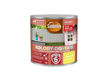 Zdjęcie: Farba do drewna Kolory ogrodu 0,25 L słoneczna cytryna SADOLIN
