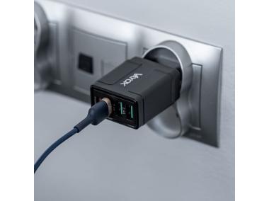 Zdjęcie: Ładowarka sieciowa USB Quick Charge 3.0 + PD 32W premium line VA0006 VAYOX