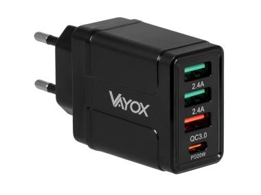 Zdjęcie: Ładowarka sieciowa USB Quick Charge 3.0 + PD 32W premium line VA0006 VAYOX