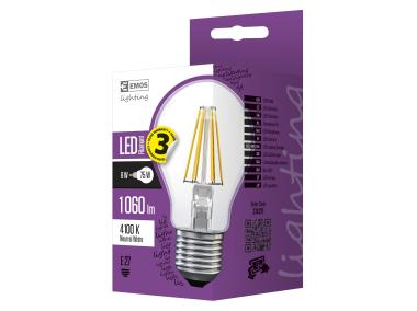 Zdjęcie: Żarówka LED Filament A60, E27, 7 W (75 W), 1060 lm, neutralna biel EMOS