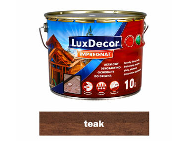 Zdjęcie: Impregnat do drewna 10 L teak LUXDECOR