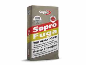 Fuga wąska Sopro Fuga szary 25 kg SOPRO