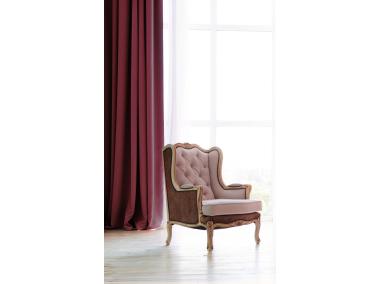 Zdjęcie: Zasłona velvet gładki pierre burgundowy 140x270 cm CHIC HOME