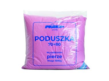 Zdjęcie: Poduszka 70x80 cm D47 1300 g Pierze Comfort różowa PIÓREX