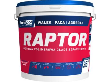 Zdjęcie: Gładź szpachlowa Raptor 25 kg FRANS-POL