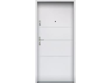 Zdjęcie: Drzwi wejściowe do mieszkań Bastion A-66 Biały 90 cm prawe OSP KR CENTER