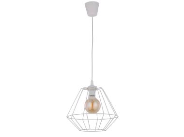 Zdjęcie: Lampa wisząca Diamond 1 x E27  biała 30 4297 TK LIGHTING