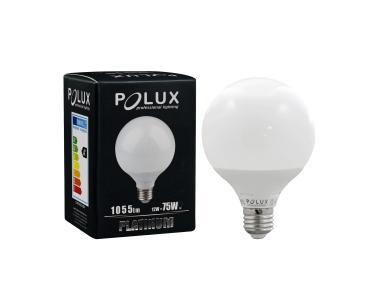 Zdjęcie: Żarówka LED G95 E27 12 W 1055 lm pc+aluminium POLUX