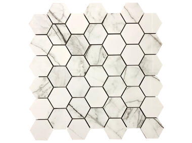 Zdjęcie: Mozaika gresowa Makalu Medium Hexagones Polished 30x30 cm NETTO