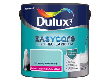 Zdjęcie: Farba lateksowa Easy Care Kuchnia&Łazienka turkusowy basenowy 2,5 L DULUX