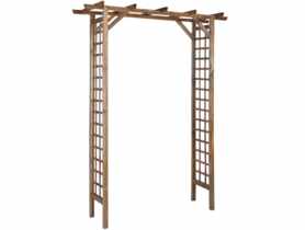 Pergola Pia prosta 128x210x40 cm brązowa SOBEX