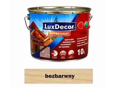 Zdjęcie: Impregnat do drewna 10 L bezbarwny LUXDECOR