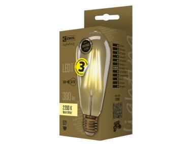 Zdjęcie: Żarówka LED Vintage ST64, E27, 4 W (40 W), 470 lm, ciepła biel EMOS