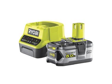 Zdjęcie: Zestaw akumulator 5Ah 18V + ładowarka RC18120-150 RYOBI