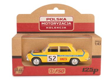 Zdjęcie: Model metalowyPrl Fiat 125P Rally Fh02A żółty DAFFI