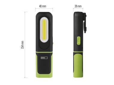 Zdjęcie: Lampa warsztatowa COB LED + SMD LED 330 lm, 1200mAh, ładowalna EMOS