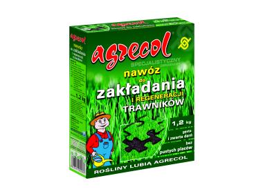 Zdjęcie: Nawóz granulowany do trawników zakładanie i regeneracja 1,2 kg AGRECOL