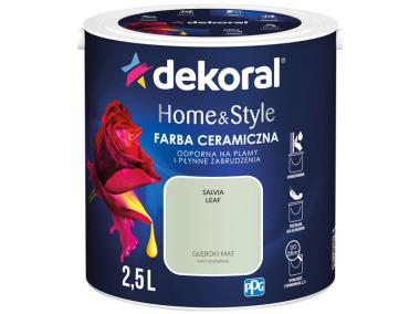 Zdjęcie: Farba ceramiczna Home&Style salvia leaf 2,5 L DEKORAL