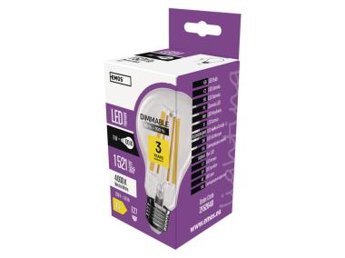 Zdjęcie: Żarówka LED Filament A60 E27 11W (100W) 1521 lm neutralna biel, ściemnialna EMOS