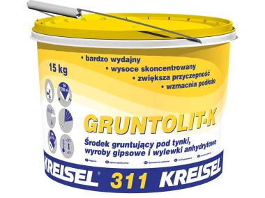 Zdjęcie: Wysoceskoncentrowany wodny środek gruntujący Gruntolit-K 311 15 kg KREISEL