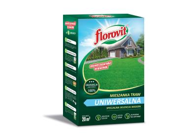 Zdjęcie: Mieszanka traw uniwersalna karton 0,5 kg FLOROVIT