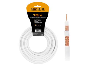 Zdjęcie: Kabel koncentryczny RG6U PCC113-10 CU+CU+CU HD 10 m LIBOX