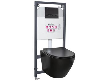 Zdjęcie: Zestaw podtynkowy WC Delos BLM Adriatic black komplet KERRA