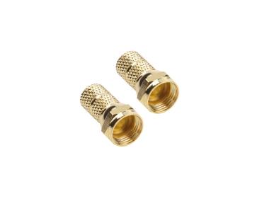 Zdjęcie: Wtyk sat F 6,8 mm Gold CU LB0104 - 2 szt. LIBOX