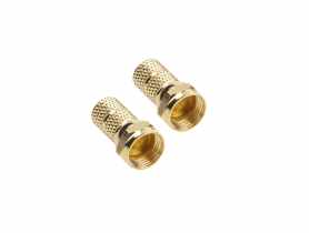 Wtyk sat F 6,8 mm Gold CU LB0104 - 2 szt. LIBOX