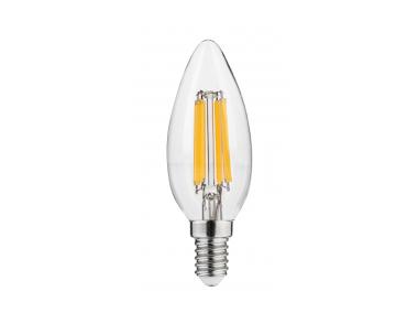 Zdjęcie: Żarówka LED, Filament, C35, 4000K, E14, 5,8W, 640lm, 50mA GTV