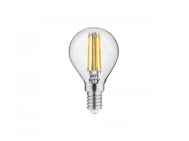 Zdjęcie: Żarówka LED, Filament, G45, 3000K, E14, 4,0W, 420lm, 44mA GTV