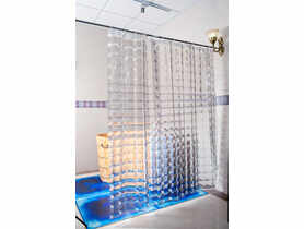 Zasłona prysznicowa transparentna, okienko 100x100 DUSCHY