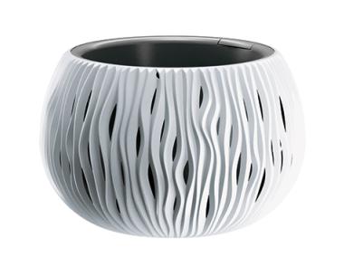 Zdjęcie: Doniczka Bowl Sandy 29x19 cm biała PROSPERPLAST