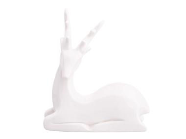 Zdjęcie: Figurka porcelanowa Renifer Modern 14,5x6x16 cm biała ALTOMDESIGN