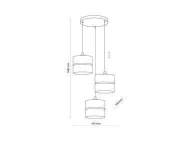 Zdjęcie: Lampa wisząca Linobianco 3 Pł 6575 plafon TK LIGHTING