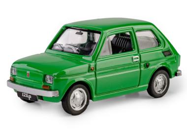 Zdjęcie: Model metalowy Prl Fiat 126P zielony DAFFI