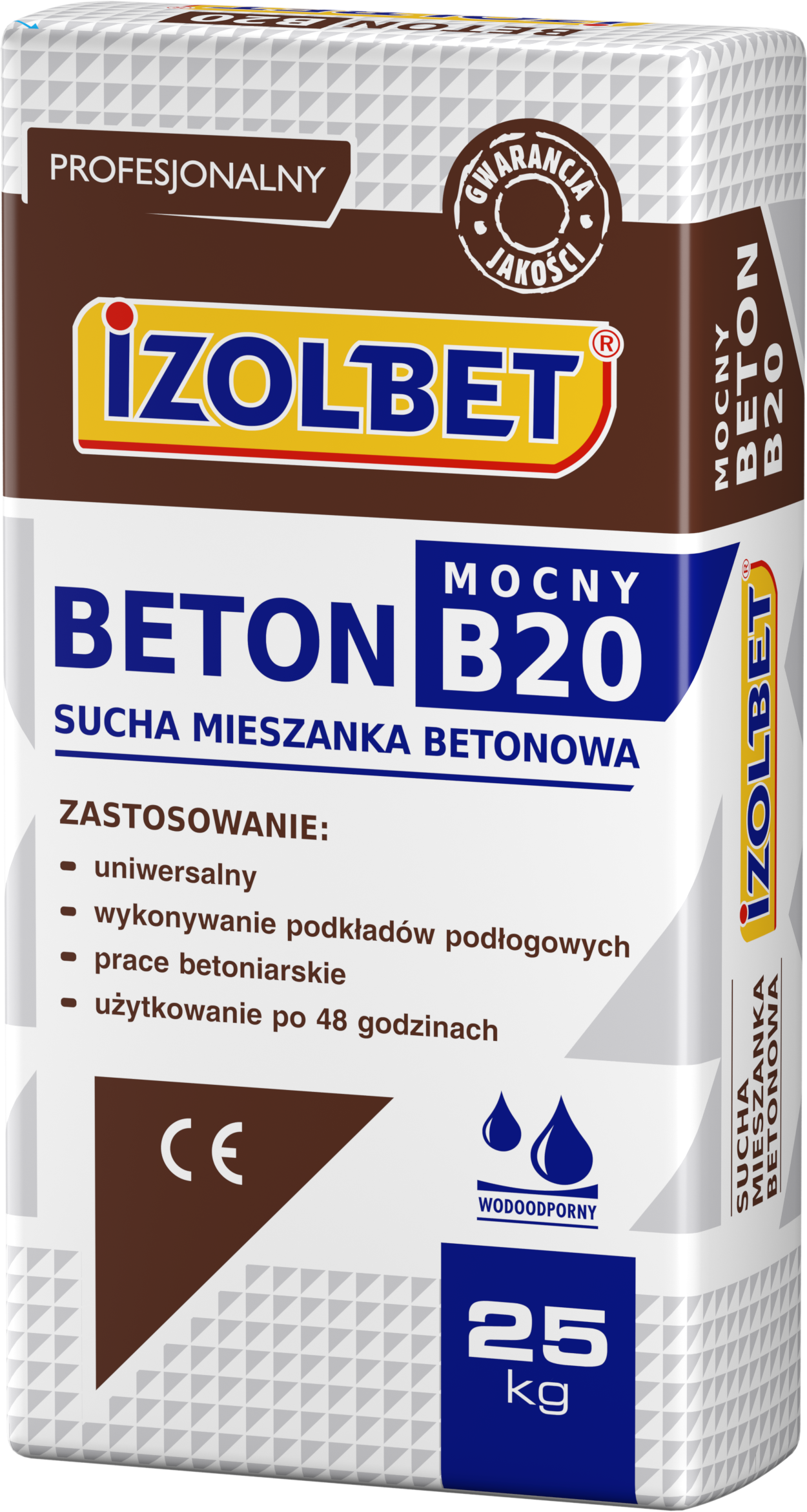 Sucha Mieszanka Betonowa Beton Mocny B20 25 Kg IZOLBET - IZOLBET ...