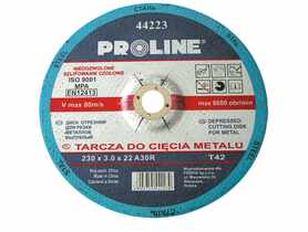 Tarcza do cięcia metalu T42, 125x2.5x22A36S PROLINE