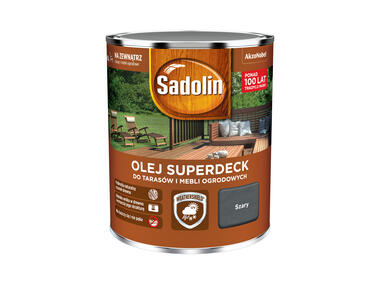 Zdjęcie: Olej do drewna 0,75 L szary Superdeck SADOLIN