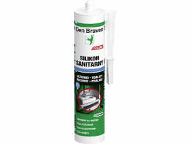 Silikon sanitarny Sanitary-Extra szary  280 ml DEN BRAVEN