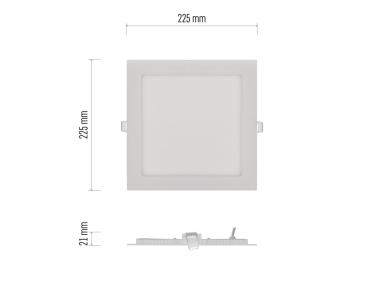 Zdjęcie: Panel LED Nexxo kwadrat 18W, 1600lm, IP40 EMOS