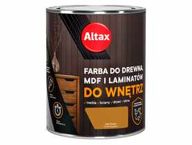 Farba do drewna,MDF i laminatów do wnętrz 0,75 L dąb ALTAX