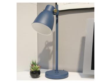 Zdjęcie: Lampa biurkowa E27 Julian 46 cm niebieska EMOS