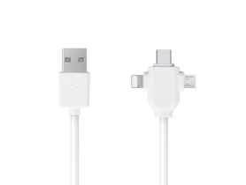 Kabel USB 3w1 Micro USB  Lightning  typ C LB0112 LIBOX