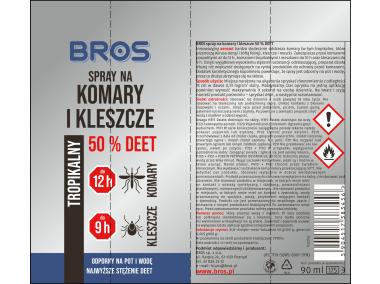 Zdjęcie: Spray na komary i kleszcze 90 ml BROS