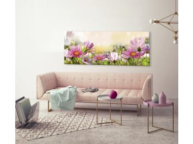 Zdjęcie: Obraz Glasspik Flowers 50x125 cm Gl051 Astry STYLER