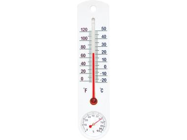 Zdjęcie: Termometr uniwersalny biały z higrometrem BIOTERM