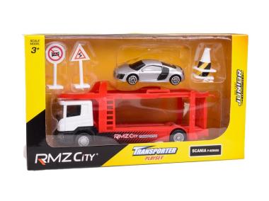 Zdjęcie: Model metalowy City 1:64 Scania Transporter Playset RMZ